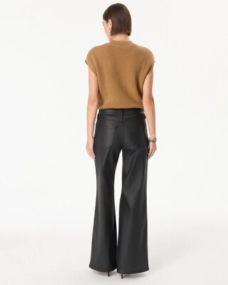 Coated Denim High Rise Wide Leg Jean click to view larger image.