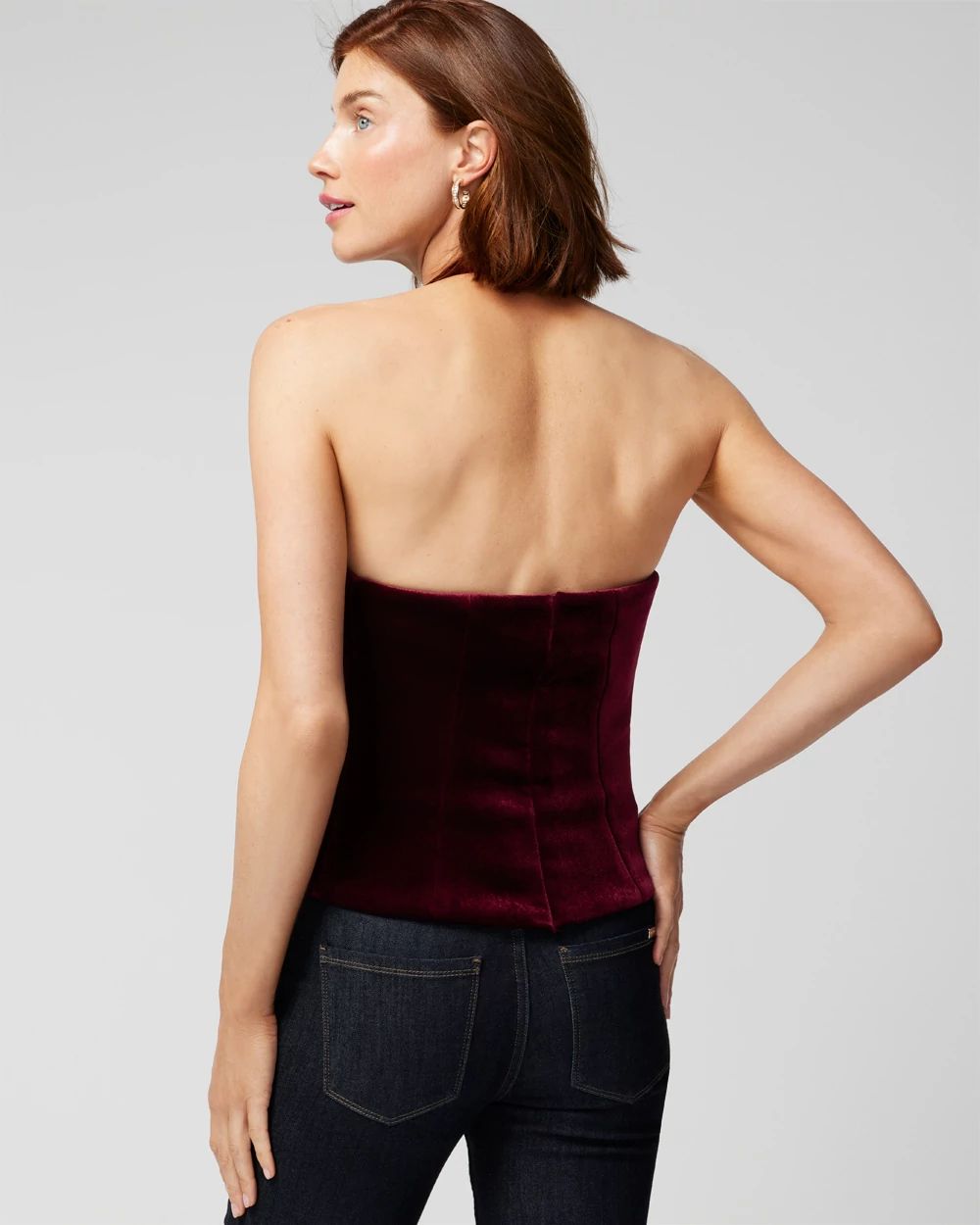 Halter Velvet Vest