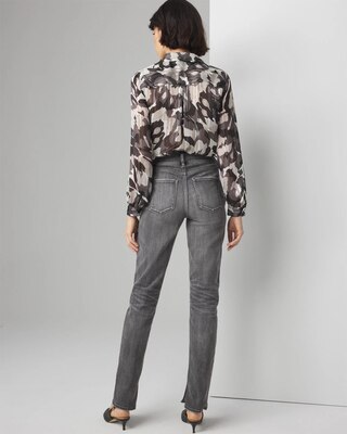 Petite High-Rise Byna Slim Jean with Slits click to view larger image.