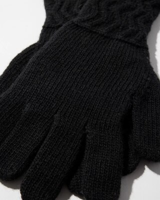Rhinestone Patterned Gloves