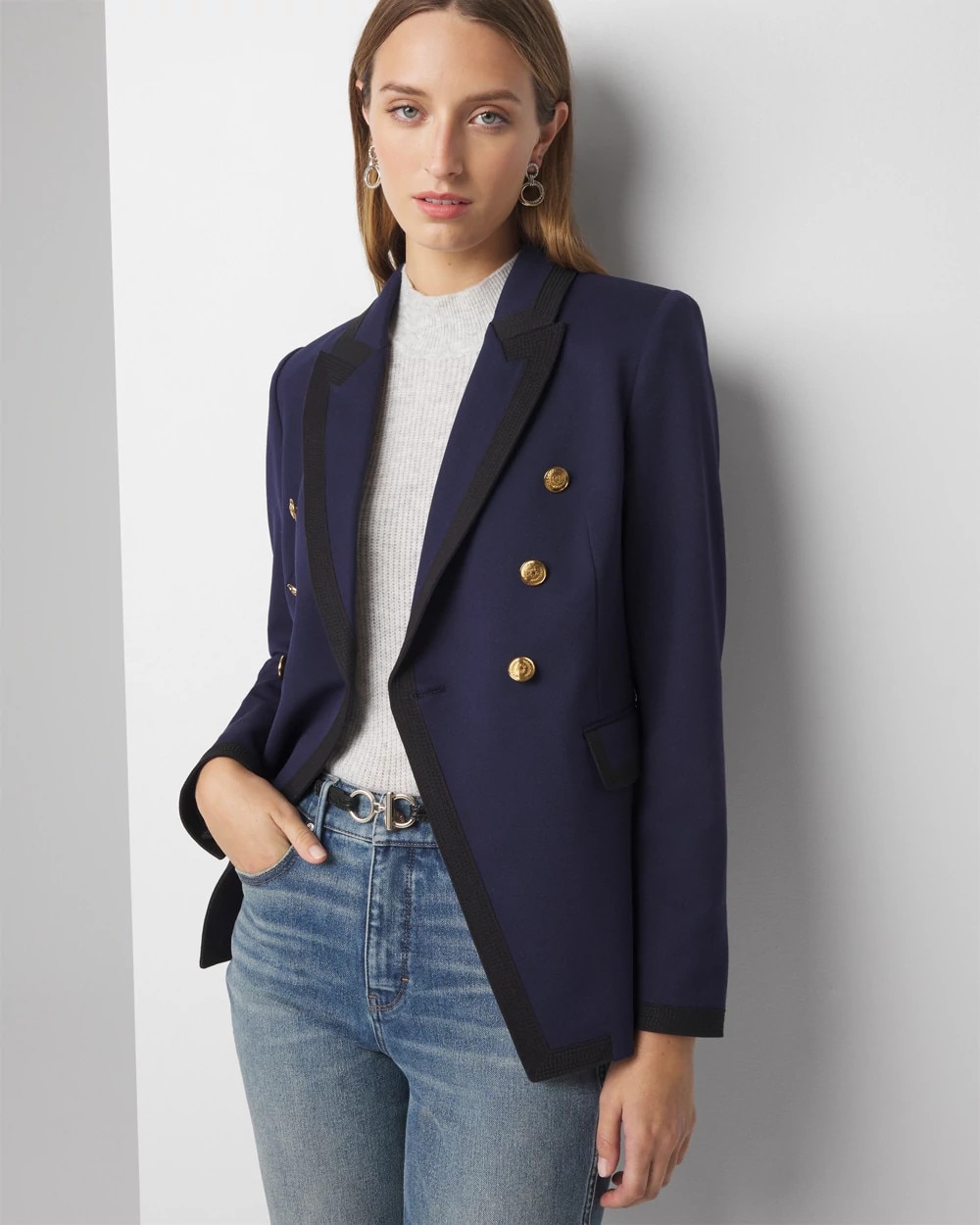 Colorblocked Studio Blazer