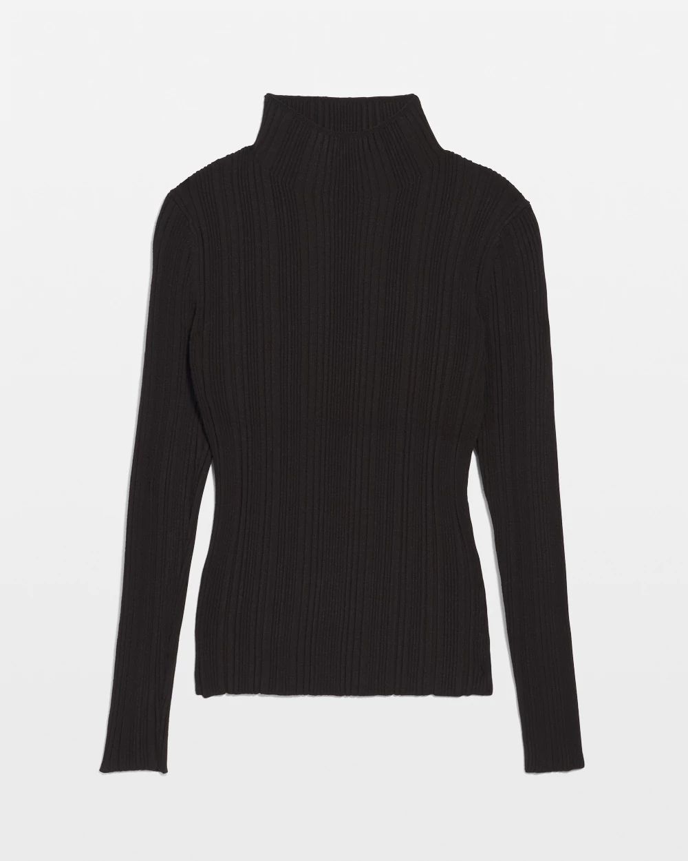 Ribbed Mockneck Sweater click to view larger image.