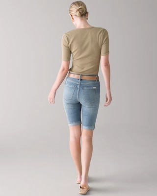 High-Rise Everyday Soft Denim™ Bermuda Shorts click to view larger image.