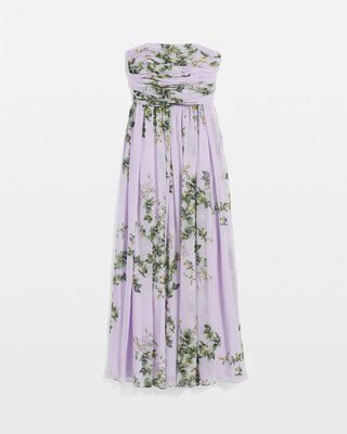 Strapless Chiffon Maxi Dress click to view larger image.