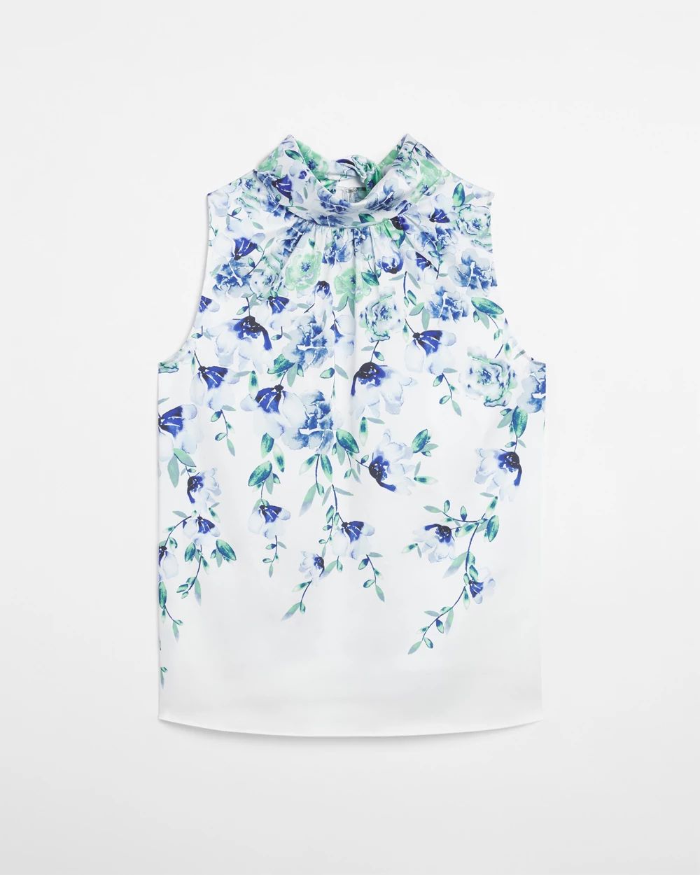 Sleeveless Tie-Back Shell Top