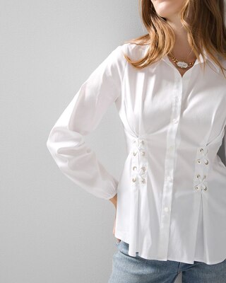Grommet Poplin Shirt