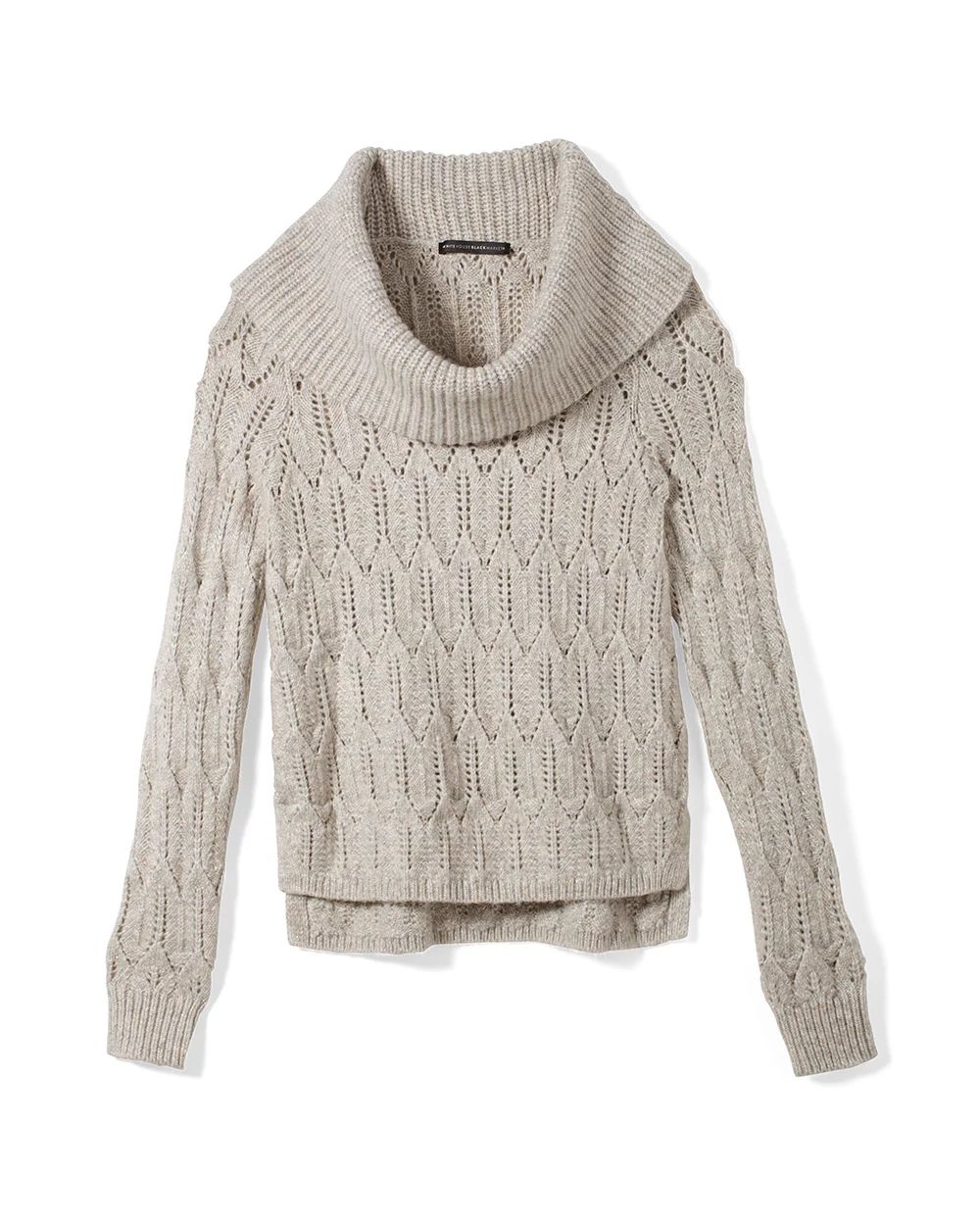 Cowl Neck Lurex Sweater