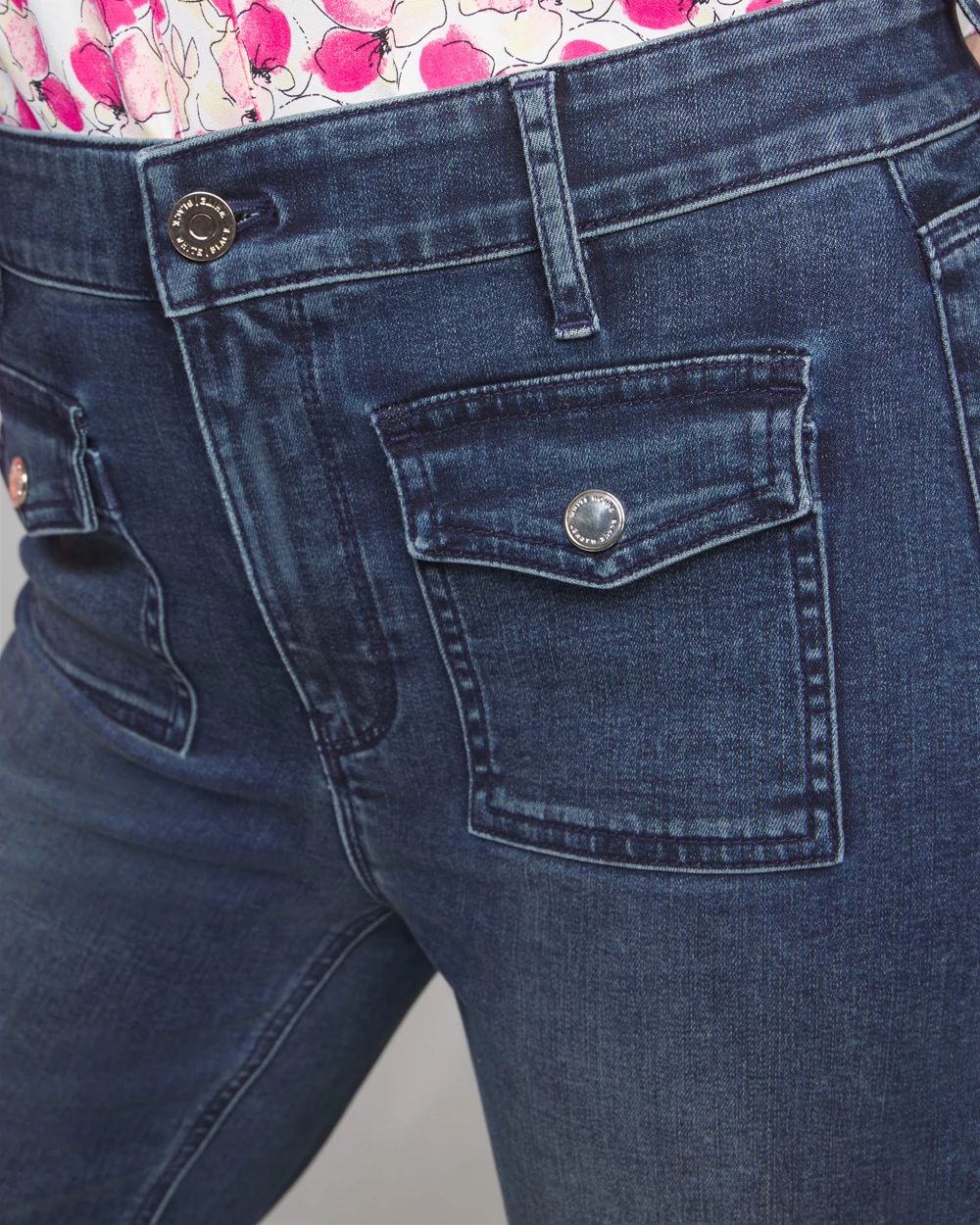 Outlet WHBM Pocket Detail Wide Leg Jean