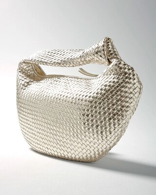 Leather Woven Knot Bag