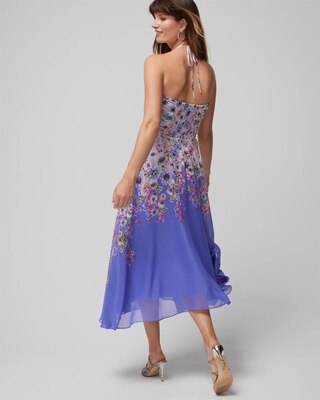 Strapless Ruched Midi Dress