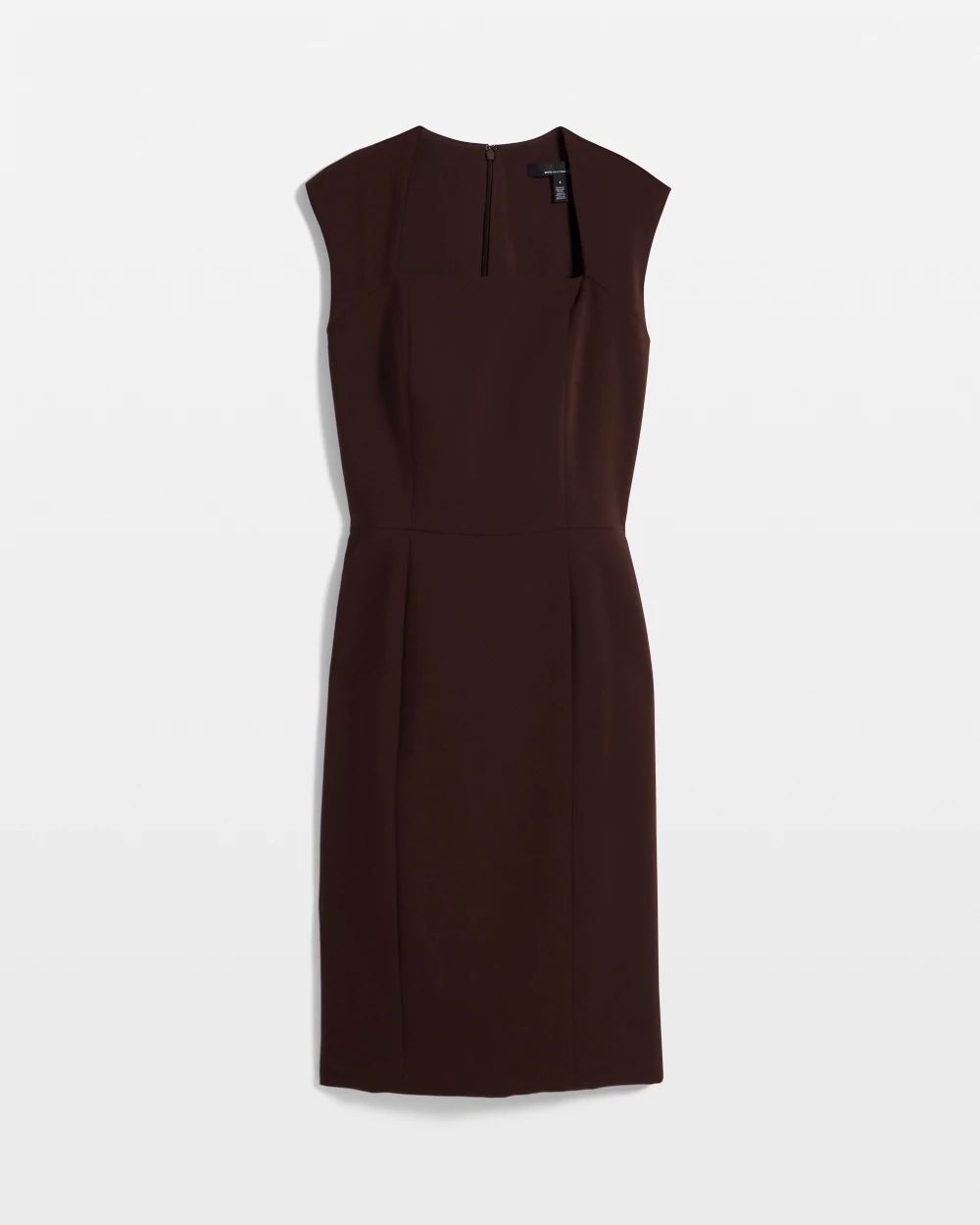 Luxe Stretch Square Neck Sheath Dress click to view larger image.
