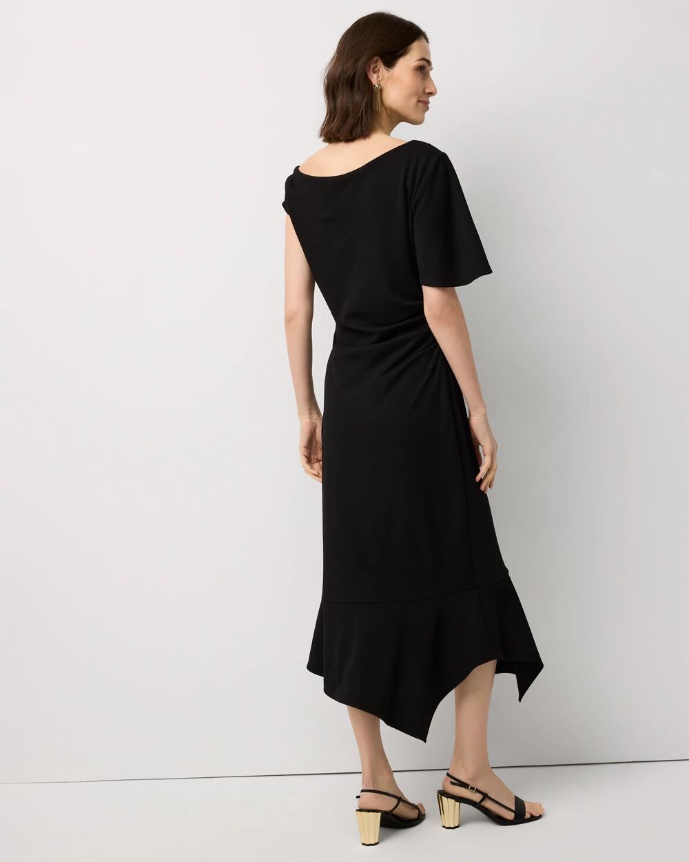 Off-The-Shoulder Mermaid Midi Dress