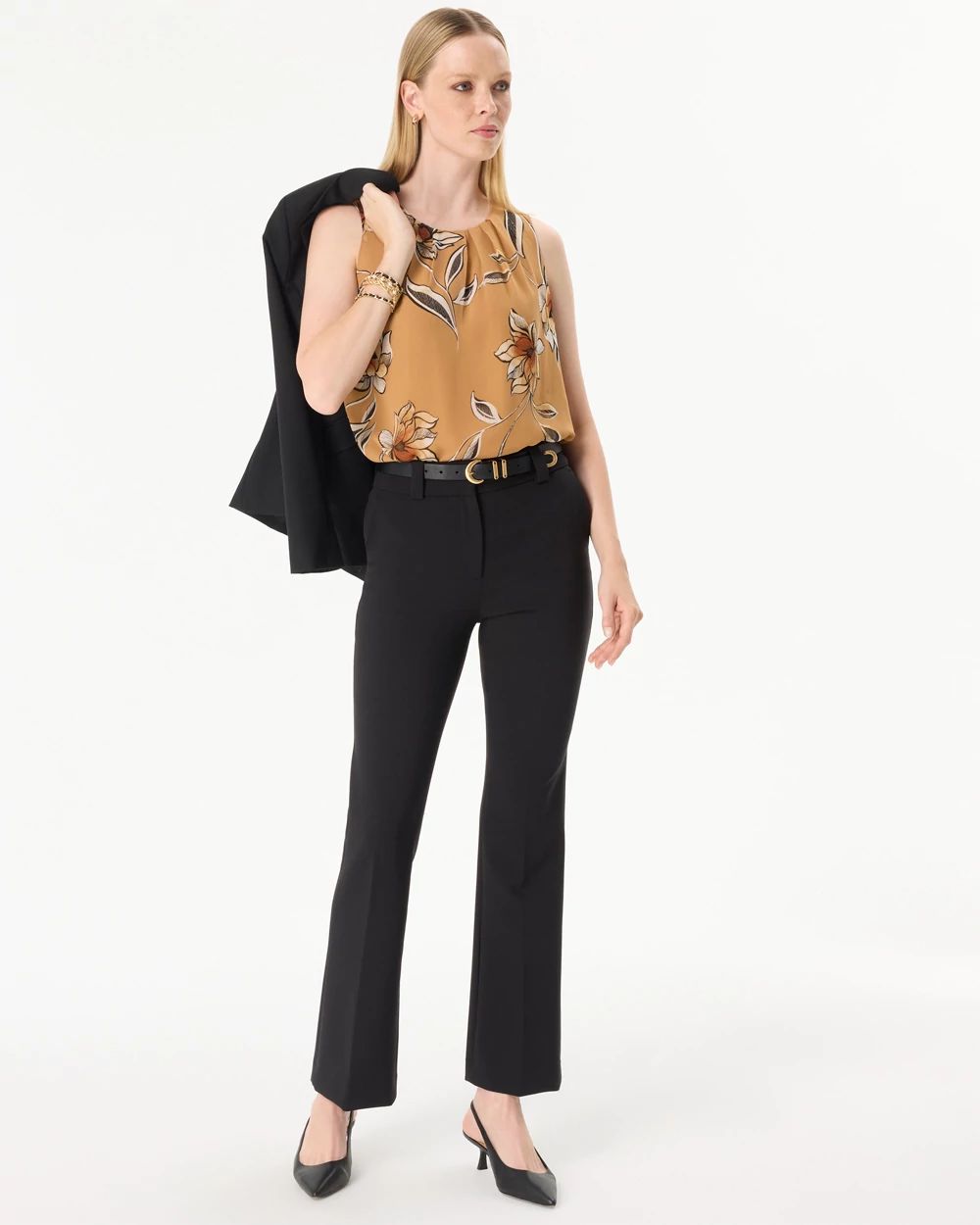 Pleated Chiffon Shell click to view larger image.