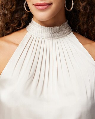 Halter Pleated Shell click to view larger image.