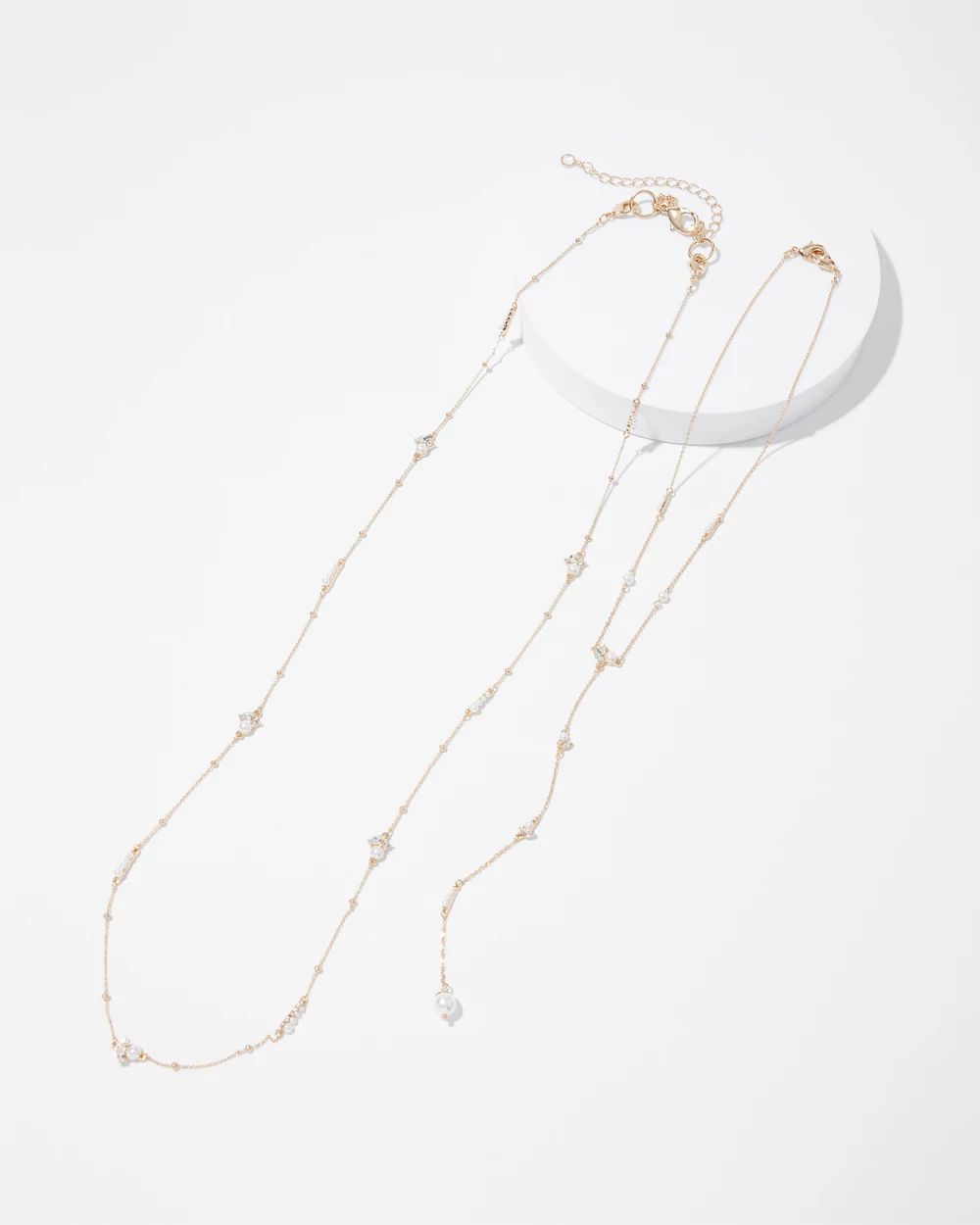 Mixed Media Convertible Y Necklace