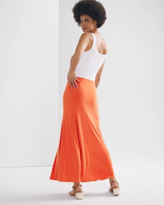 Ruched Maxi Skirt