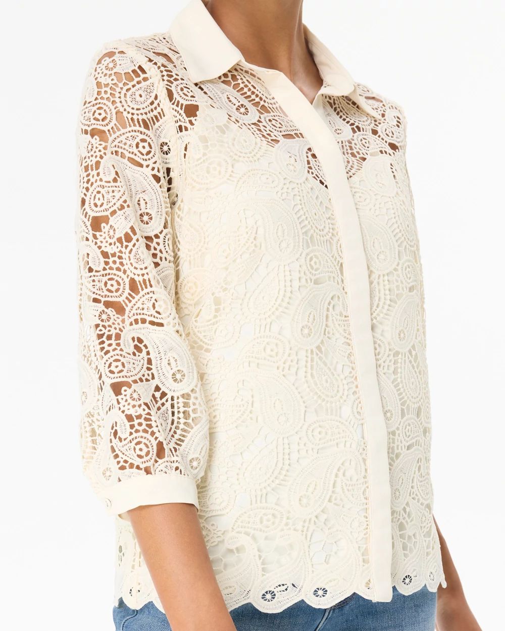 Paisley Lace Shirt
