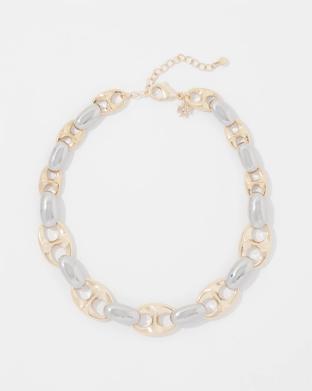 Gold + Silver Mariner Links Necklace