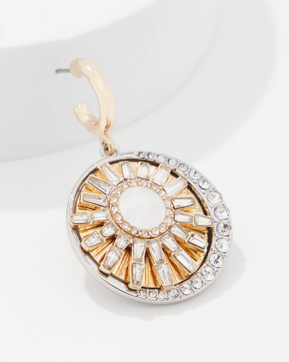 Mother of Pearl Charm Drop Earrings