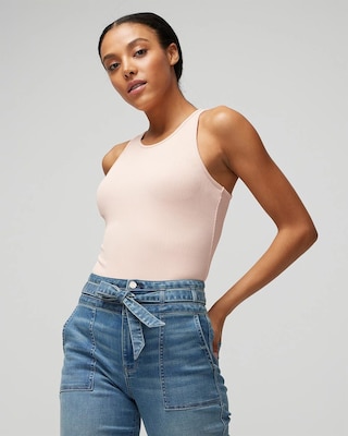 WHBM FORME™ Ribbed Stretch Tank click to view larger image.