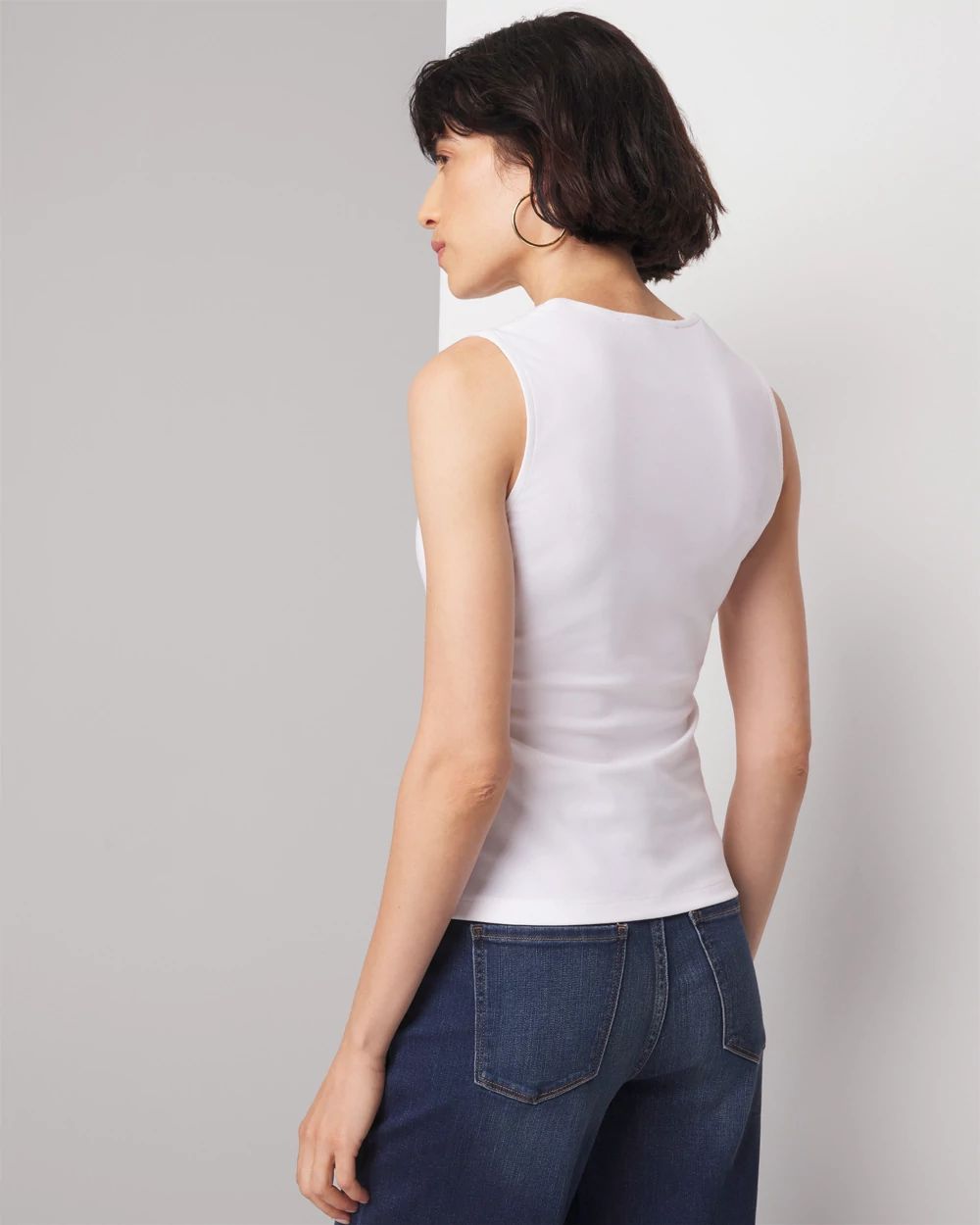 WHBMFORME™ All Ways Stretch Scoop Neck Shell