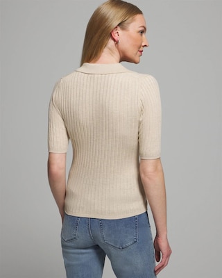 Outlet WHBM Button Pullover Sweater click to view larger image.