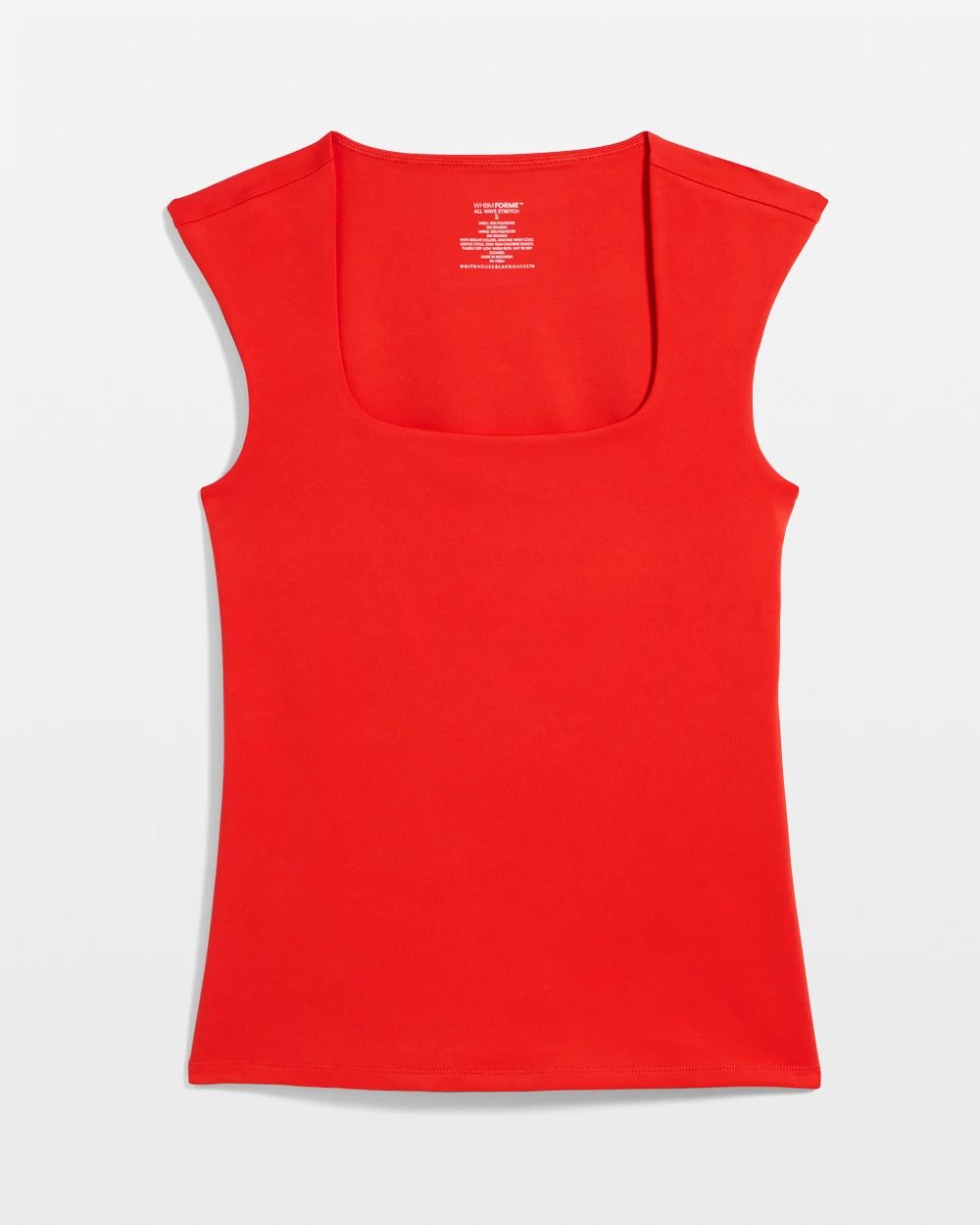 WHBM FORME™ All Ways Stretch Square Neck Top click to view larger image.