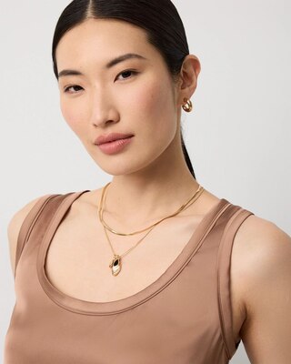 Satin Front Shell Tank click to view larger image.