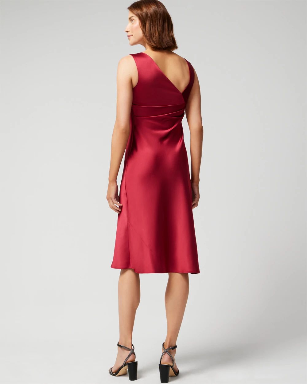 Sleeveless Satin Slip Dress