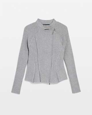 Moto Sweater Jacket click to view larger image.