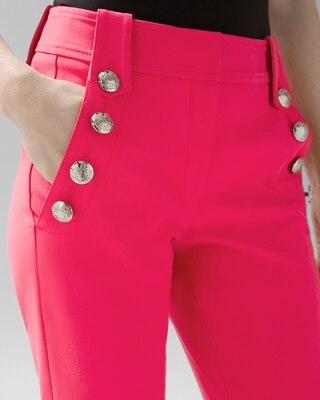 WHBM® Jolie Button Straight Comfort Stretch Pant