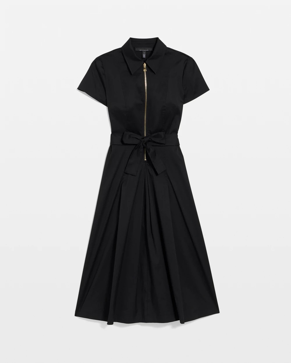 Petite Half-Zip Poplin Shirt Dress - image 5
