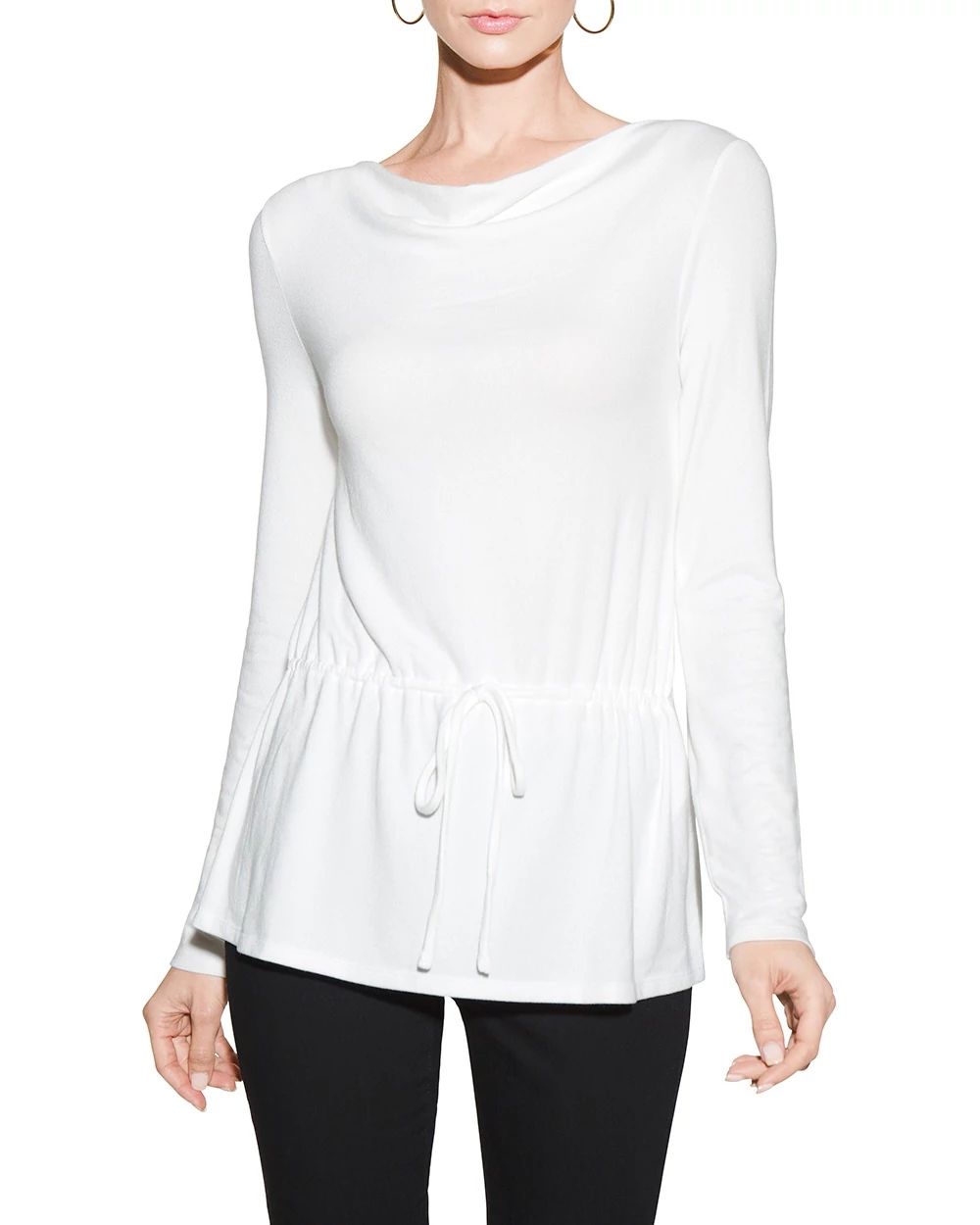 Outlet WHBM Cozy Tie-Front Knit Top