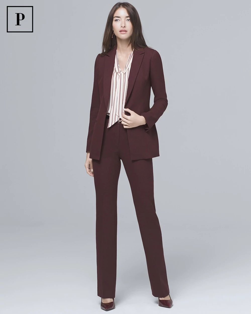 Petite Luxe Suiting Bootcut Pants
