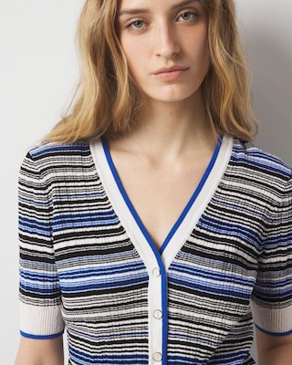 Striped Cardigan click to view larger image.