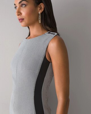 Houndstooth Sheath Dress