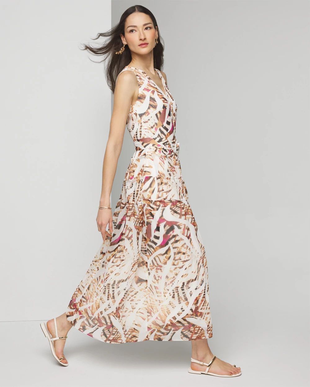 Sleeveless Midi Shirtdress