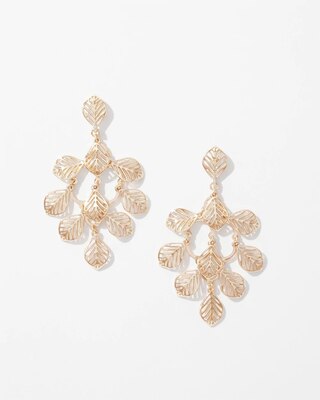 Gold Leaf Statement Earrings