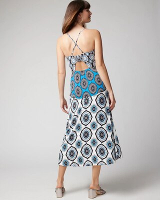 Halter Midi Dress with Cut-Outs