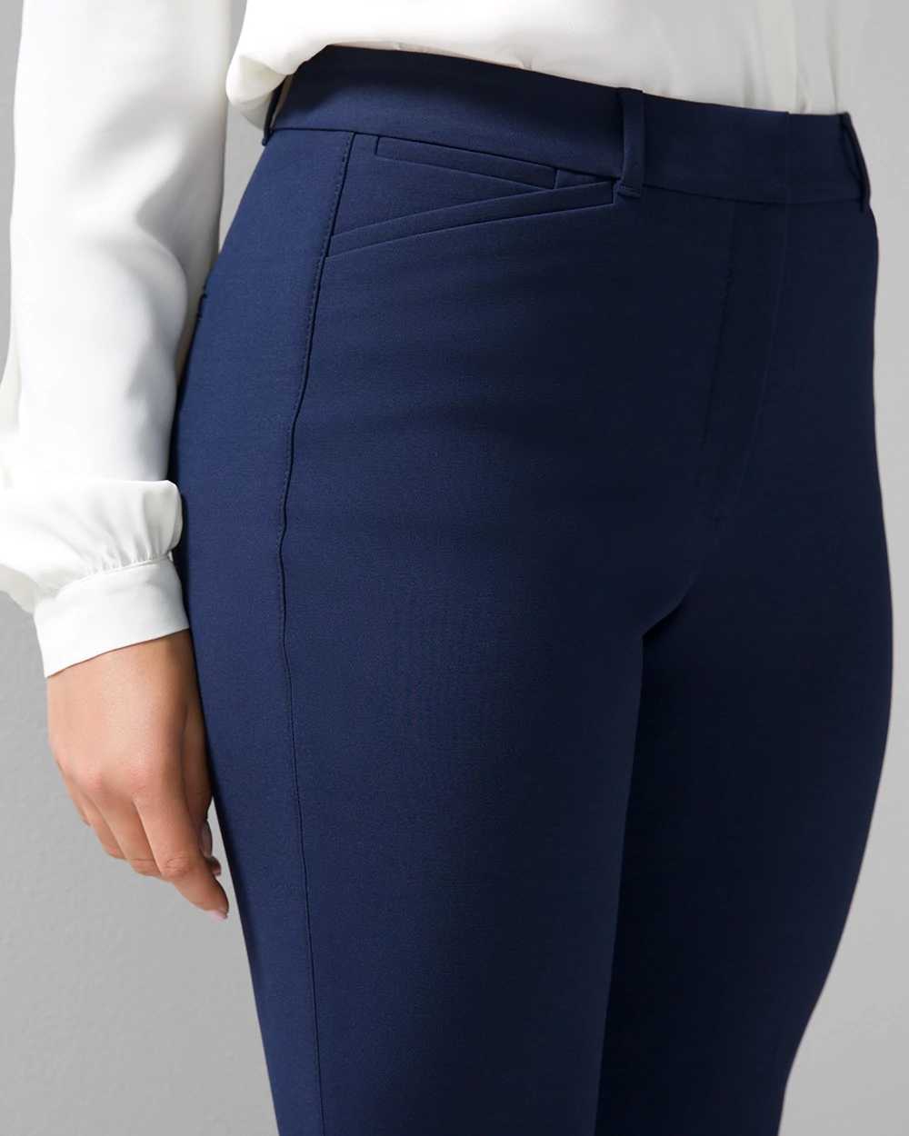 Curvy WHBM® Ines Slim Bootcut Comfort Stretch Pant click to view larger image.