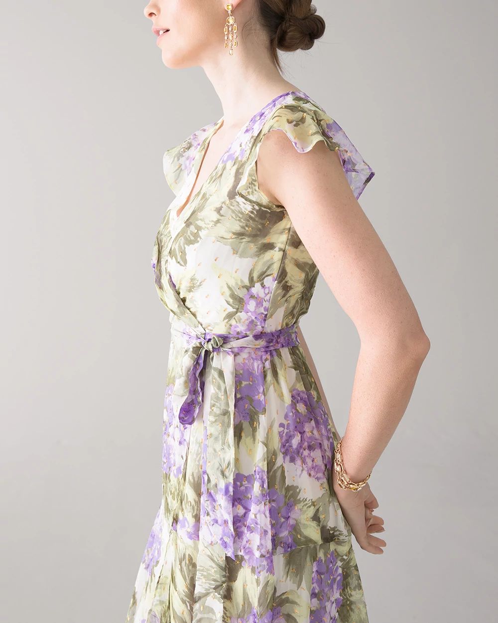 Petite flutter sleeve dresses shop