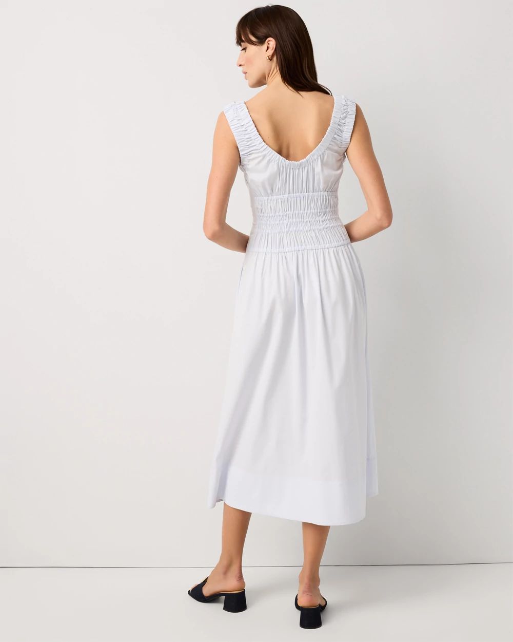 Ruched Tank Midi Dress click to view larger image.