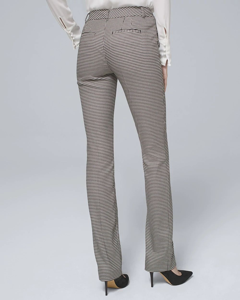 Houndstooth Suiting Slim Pants