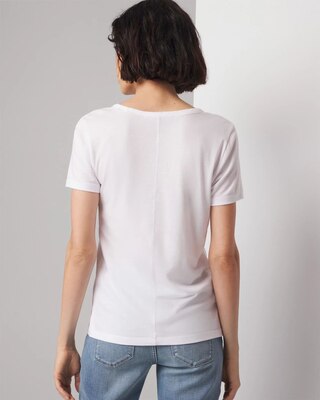 Cotton Modal V-Neck Tee click to view larger image.