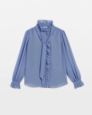 Chiffon Ruffle Blouse click to view larger image.