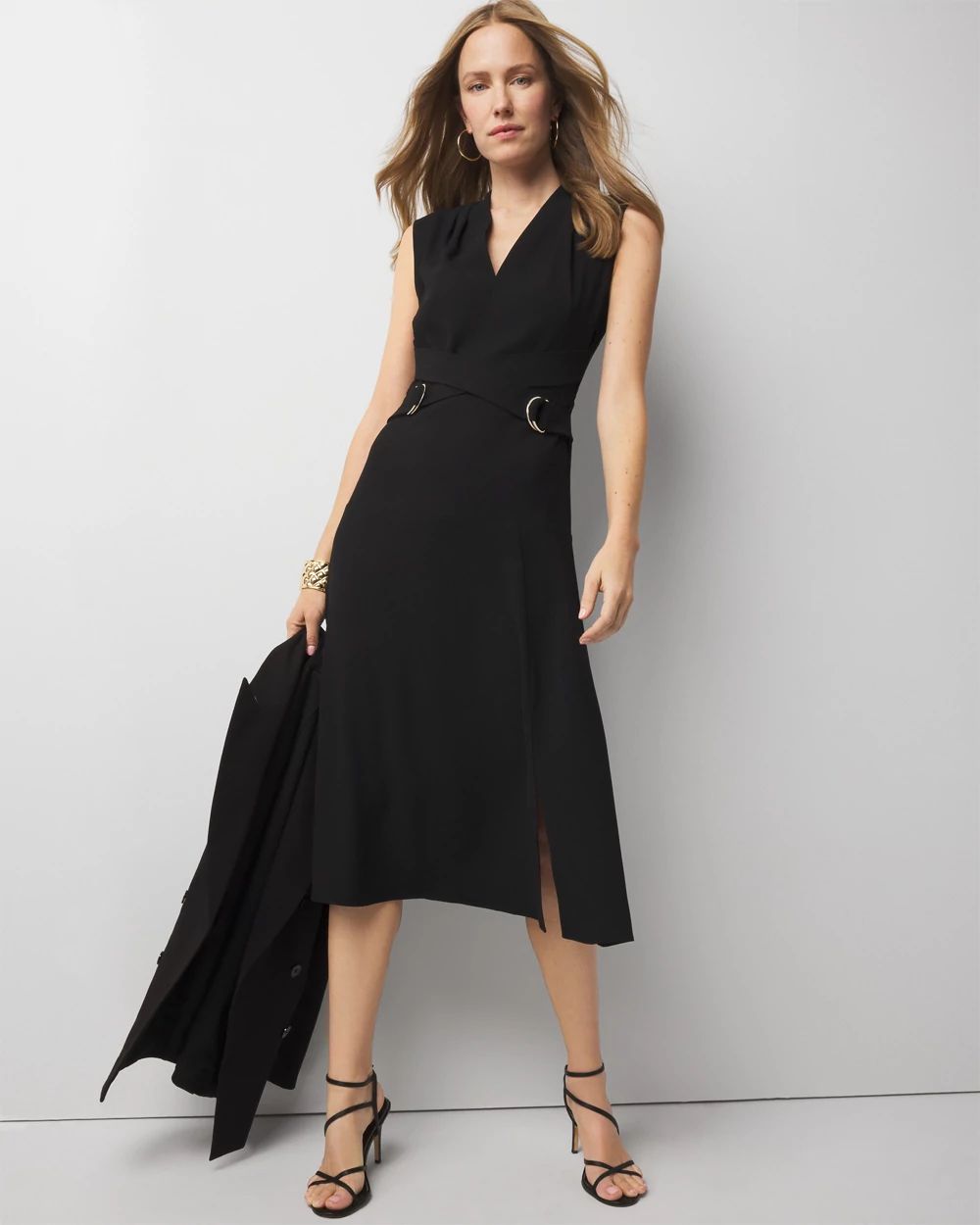 Crisscross Utility Midi Dress