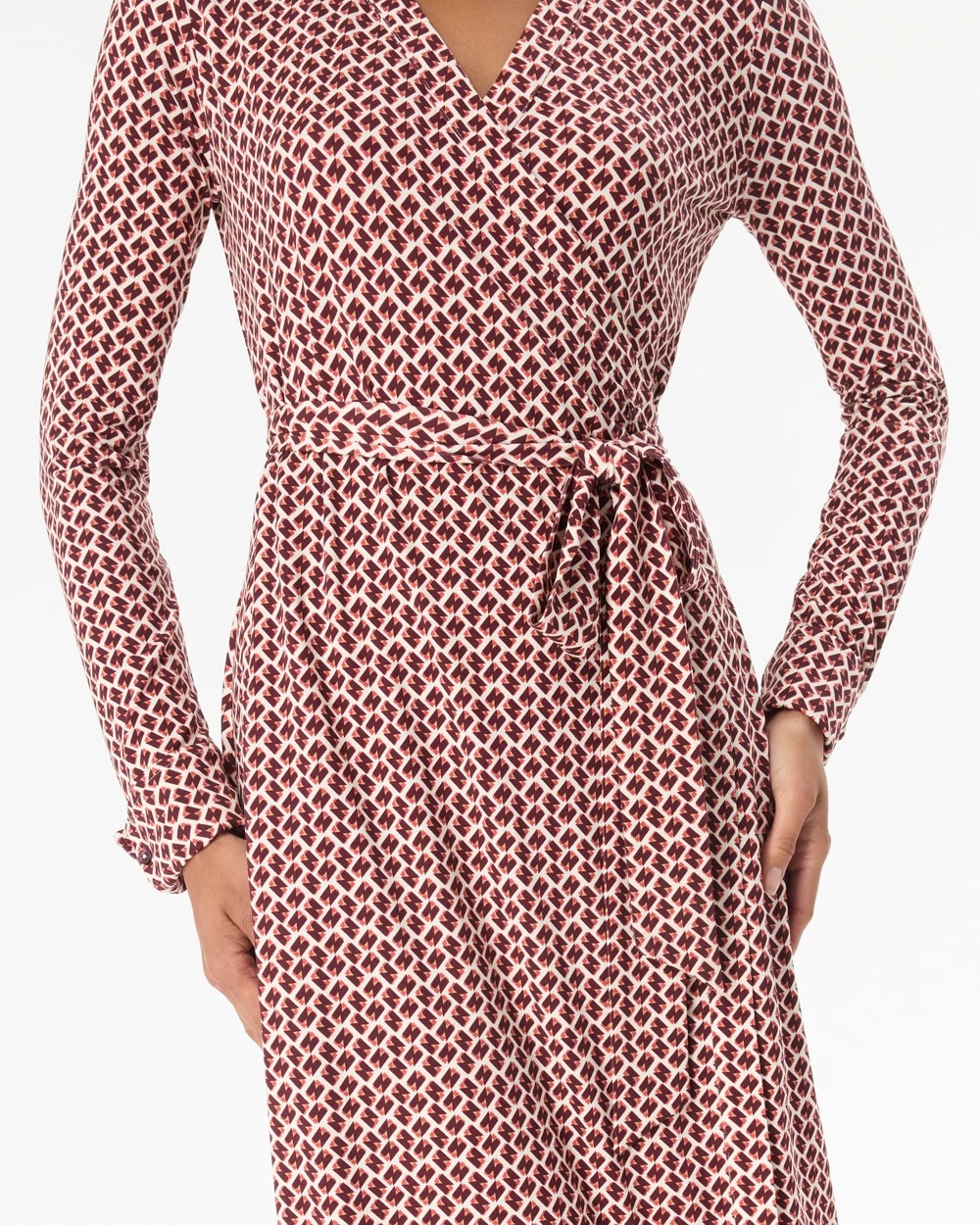 Collared Wrap Dress