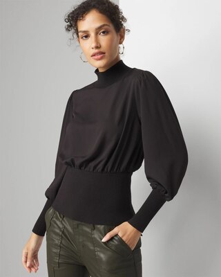 Smocked Waist Blouse