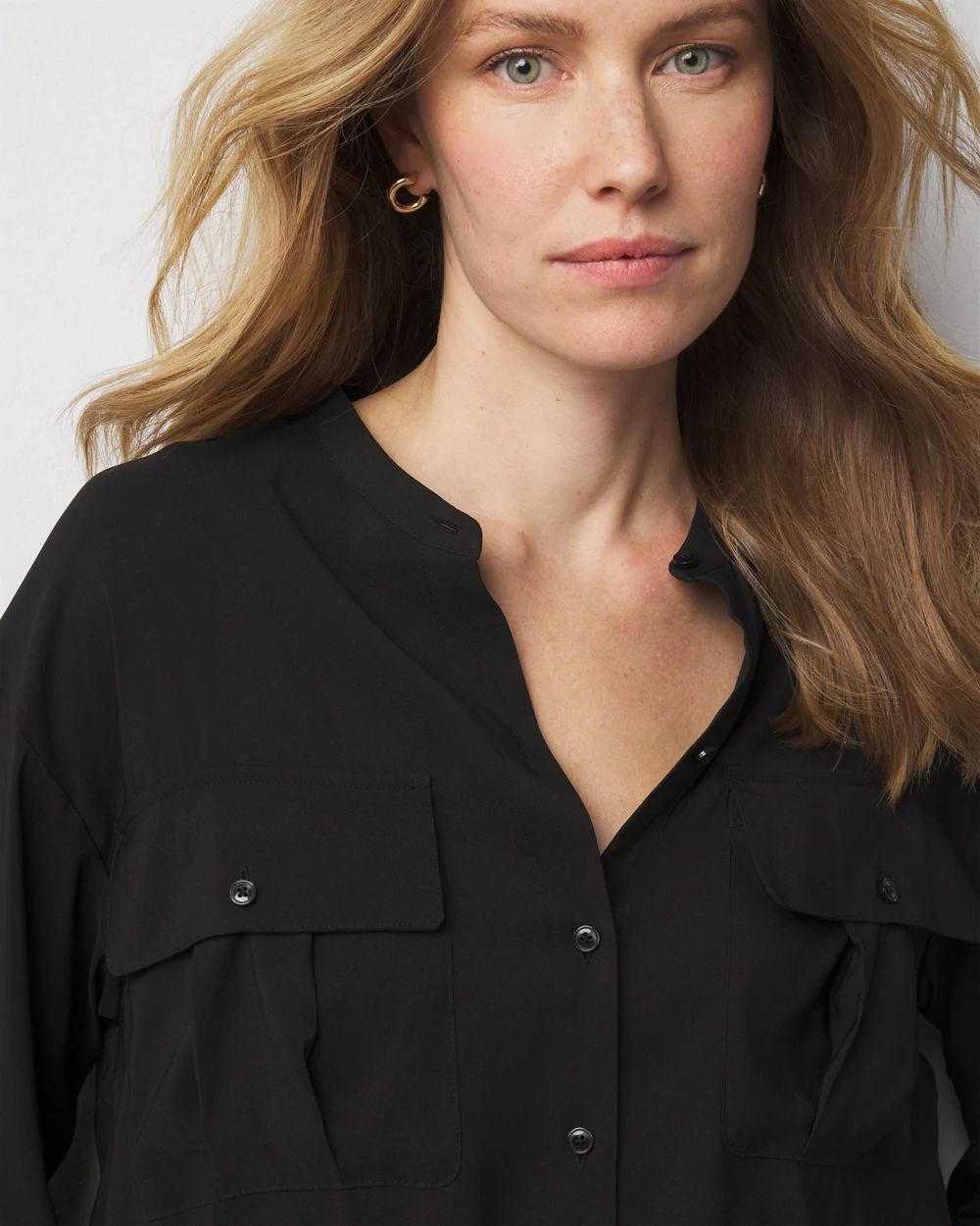Satin Utility Shirt click to view larger image.