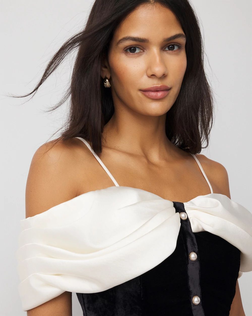 Satin + Velvet Bustier click to view larger image.